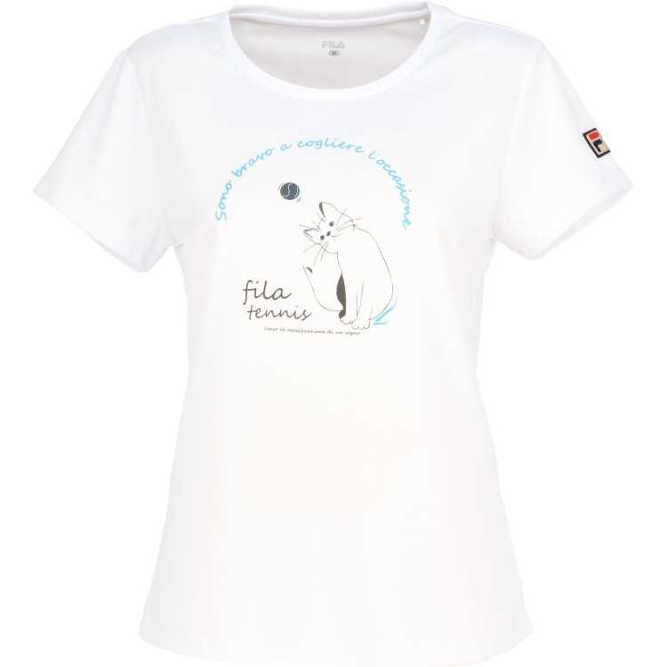 テニス フィラ グラフィックTシャツ(レディース) L ホワイト #VL2870-01 FILA 新品 未使用 - メルカリ