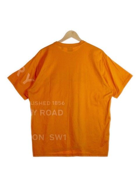 ☆バーバリー ラバーロゴ プリント Tシャツ オレンジ sizeM - メルカリ