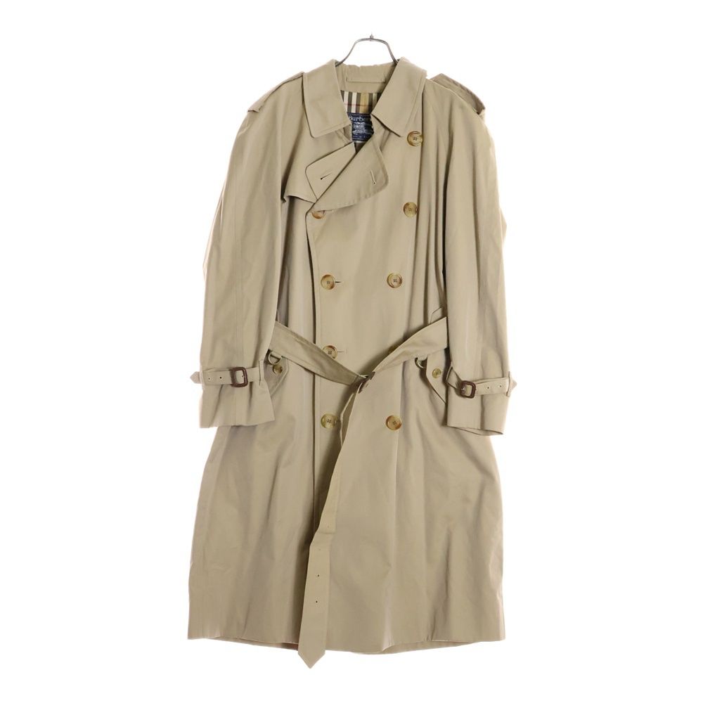 BURBERRYS バーバリーズ 70-90S VINTAGE ヴィンテージ イングランド製 裏ノバチェック コットンギャバ トレンチコート ブラウン