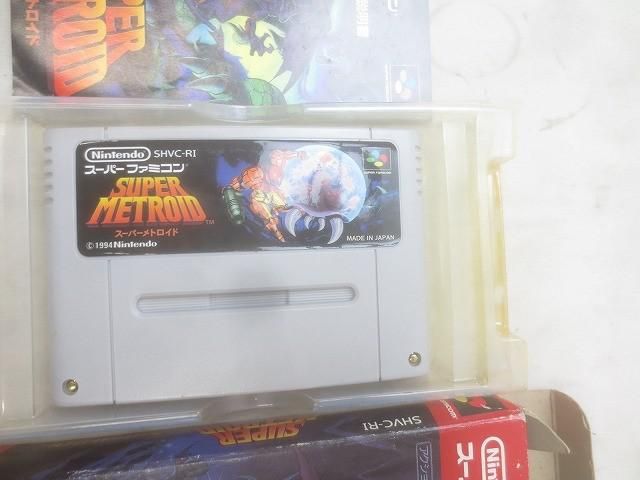 (箱・説明書付き)  スーパーメトロイド  スーパーファミコン ☆SFC「スーパーメトロイド」（箱、説明書付き）【起動検査済み