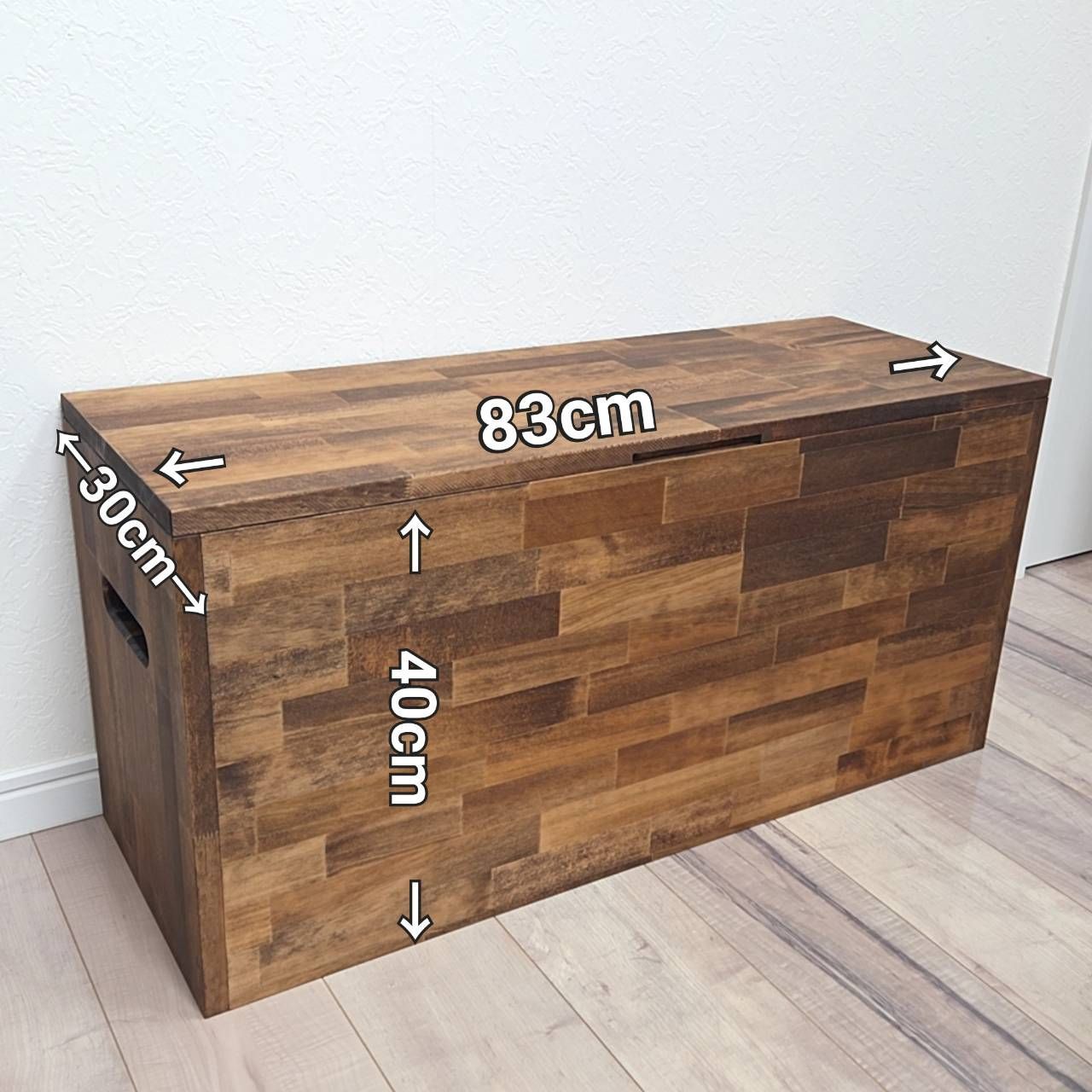 シンプルな ベンチ型 収納ボックス大容量