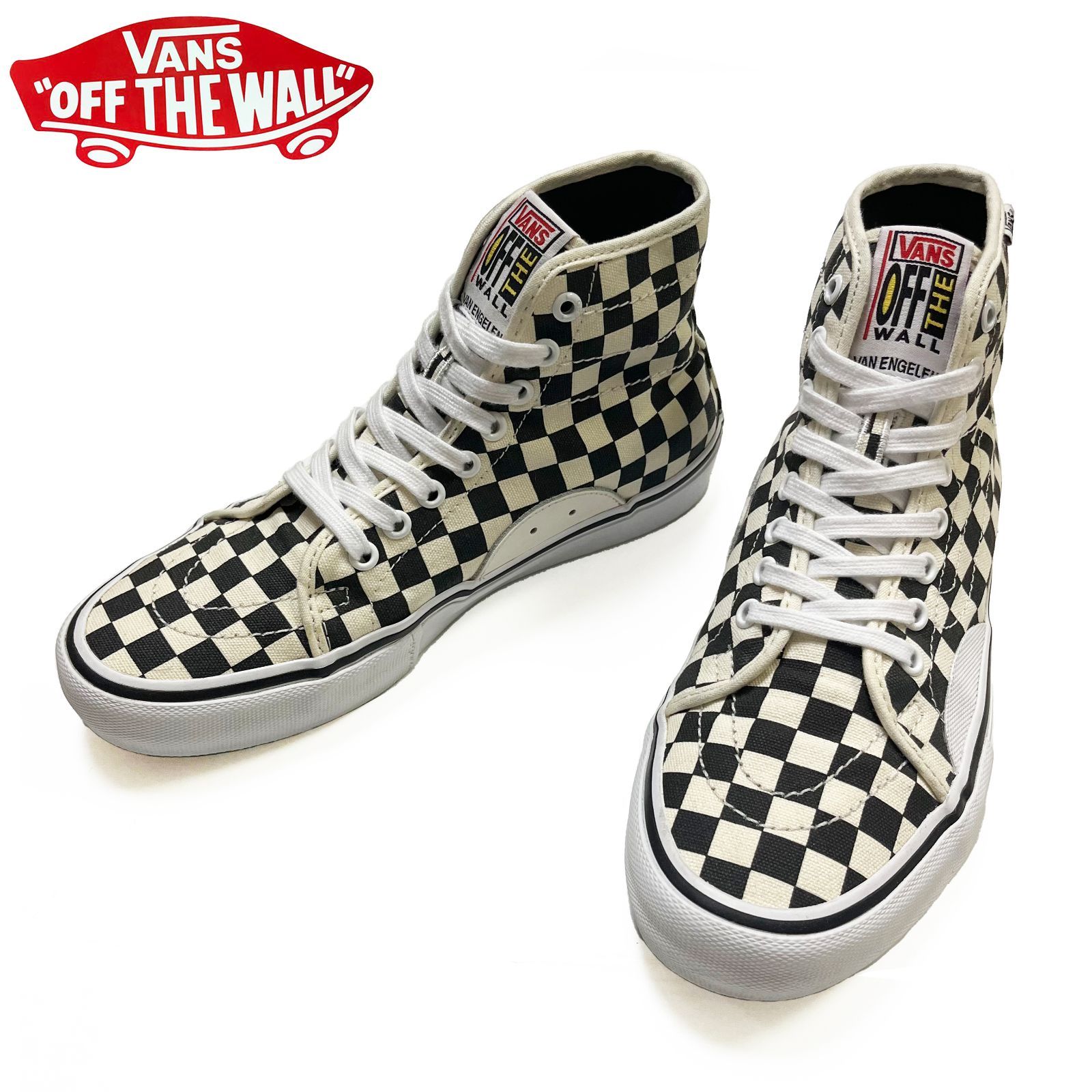 USED/25.5cm】VANS SK8-HI PRO CLASSIC チェッカー - DEEP ROLLERS