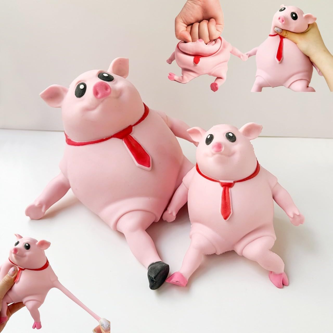 在庫セール】低反発 握る柔らかい感覚のおもちゃ 柔らかい 豚の