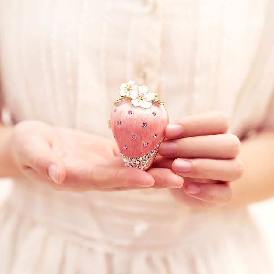 193 イチゴ ジュエリーボックス いちご ピンク 苺 フルーツ イチゴの