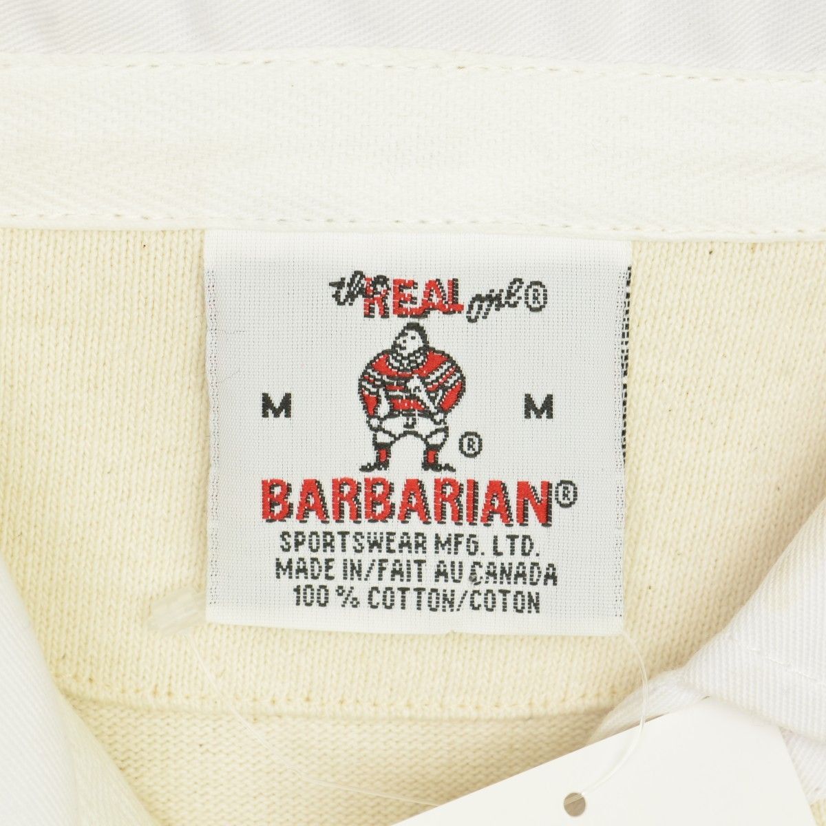 M【barbarian / バーバリアン】旧タグ復刻 ソリッドラガー長袖シャツ