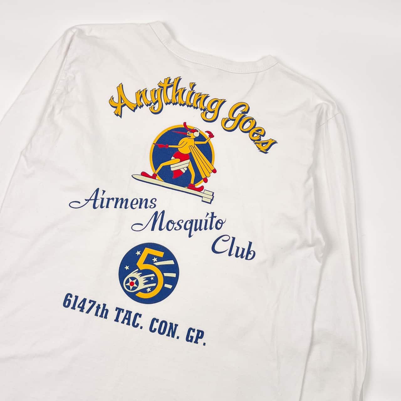 USA製 BUZZ RICKSON バズリクソンズ 背面デザイン 長袖 Tシャツ S 