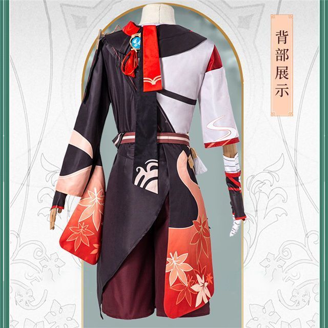 新品未使用 原神コスプレ衣装 楓原万葉 稲妻C服 フルセット 武士風