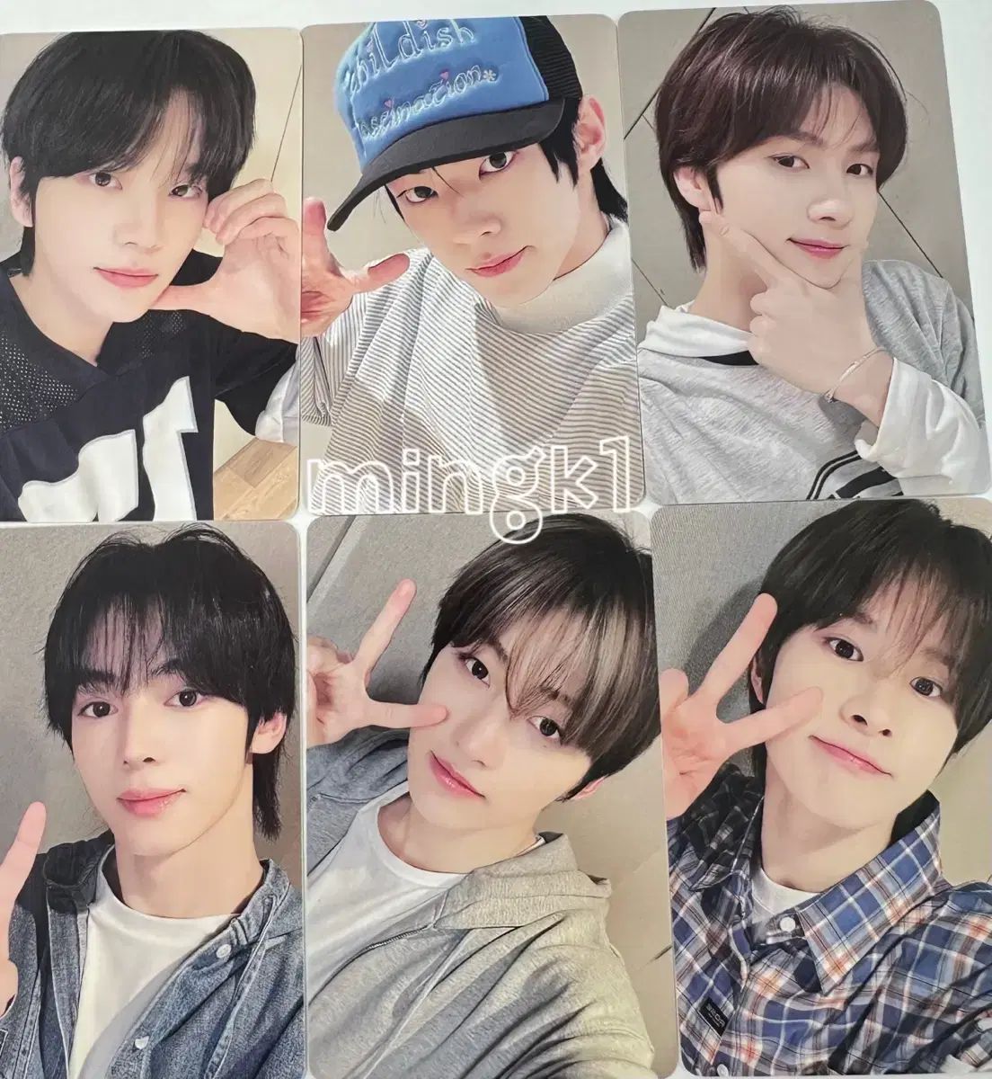 ATEEZ  yizhiyu 一直娱 ヨントン　トレカ　コンプセット 8枚 TOMORROW X TOGETHER - ヨンジュン TXT 中国 yizhiyu 一直娱 2次