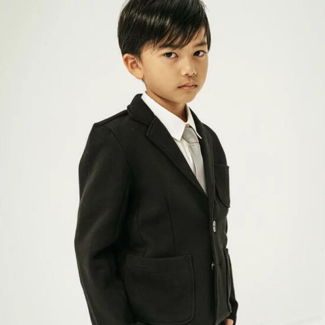 フォーマルスーツ男の子 110cm/120cm/130cm ブラック ジェネレーター スーツ 七五三 入学式 子供