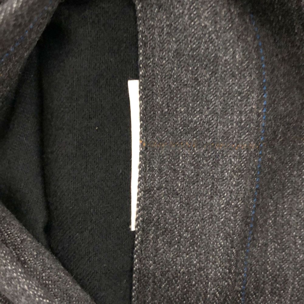 ランバン ストライプ ステンカラーコート ブラック系 LANVIN メンズ 