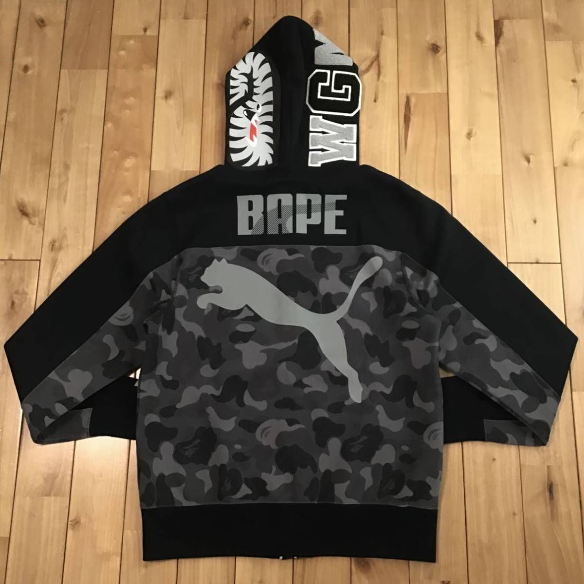PUMA × BAPE シャーク パーカー Mサイズ shark full zip hoodie a 