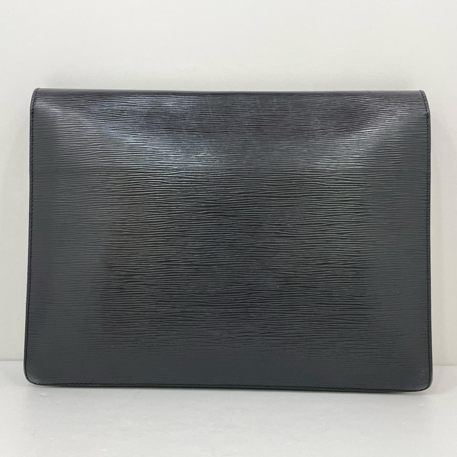 LOUIS VUITTON ルイ ヴィトン ポルトドキュマン セナトゥール エピ クラッチバッグ M54452 ブラック 尾張小牧店