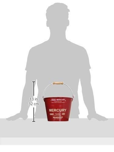  キャンプ 5 L アウトドア スモール ブリキ 薪入れ 収納 掃除 レッド バケツ インテリア マーキュリー バケツ ポリバケツ 掃除用具
