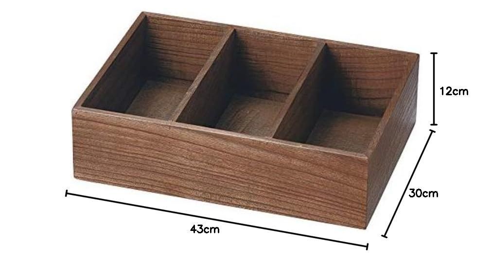 木製小物入れ ダークブラウン 約30cm x 20cm x 10cm 木箱 小物入れ 木製 箱 蓋付き 小物ケース 収納 ダークブラウン