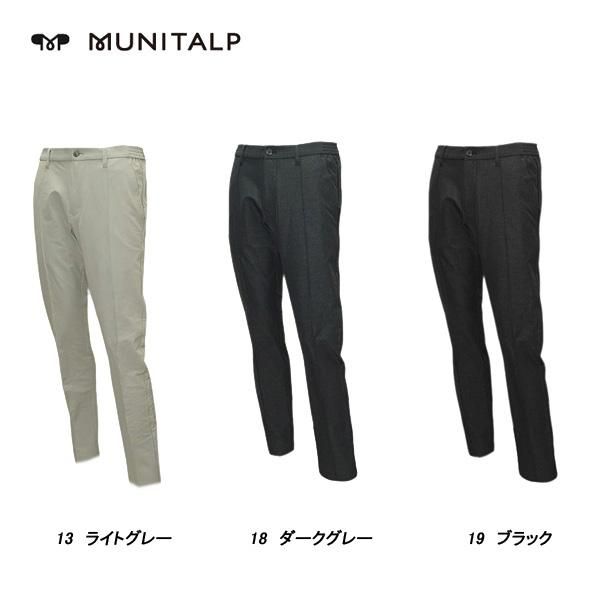 ムニタルプ MUNITALP メンズ 秋冬 ウエストサイドゴム ピンタックパンツ 004-71010