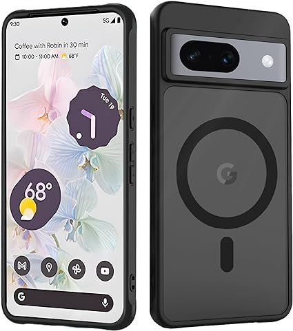 ZLFENJOY【MagSafe対応】 Google Pixel8a ケース スマホケース 半透明 黄ばみなし ピクセル8a ケース全面保護  米軍MIL規格 耐衝撃 レンズ保護 ストラップホール 指紋防止 マグセーフ ピクセル8a ワイヤレ メルカリ