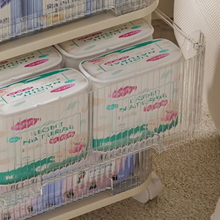 収納ラック キャスター付き 収納棚 収納ケース ベビーワゴン 引き出し 仕切り 収納ワゴン 収納棚 ベビー用品収納 おむつ収納 新生児 キッズ 子供部屋 大容量 多層 収納 ケース プラスチック 移動 song171