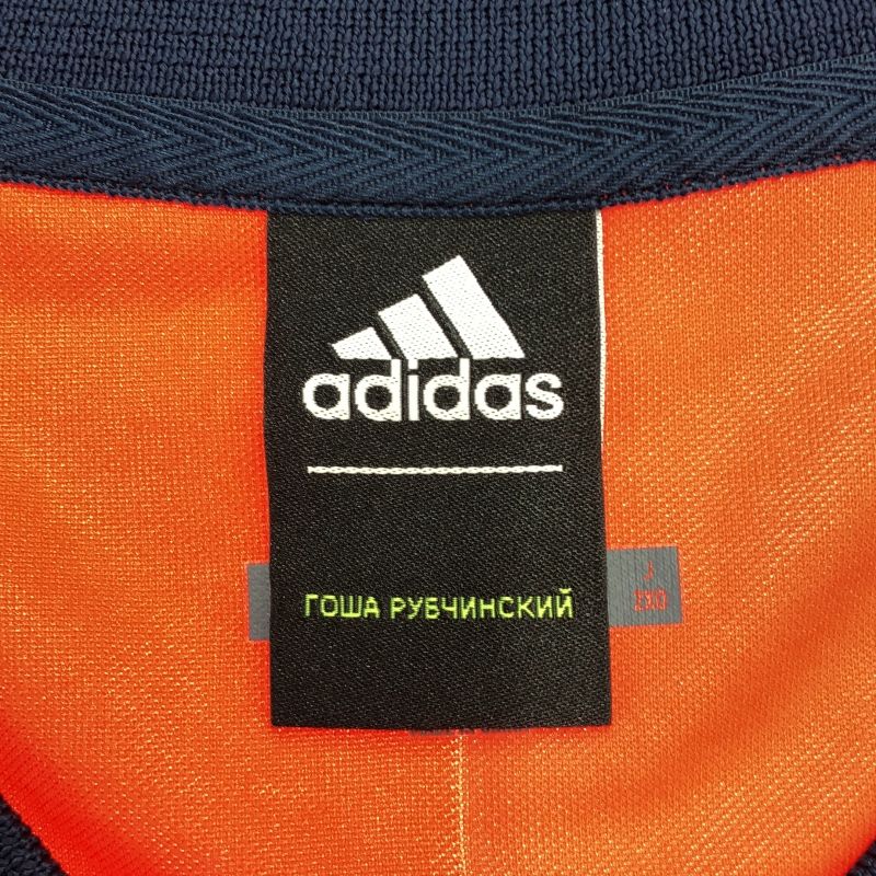 中古】adidas×gosha rubchinskiy ゲームシャツ サイズL オレンジ