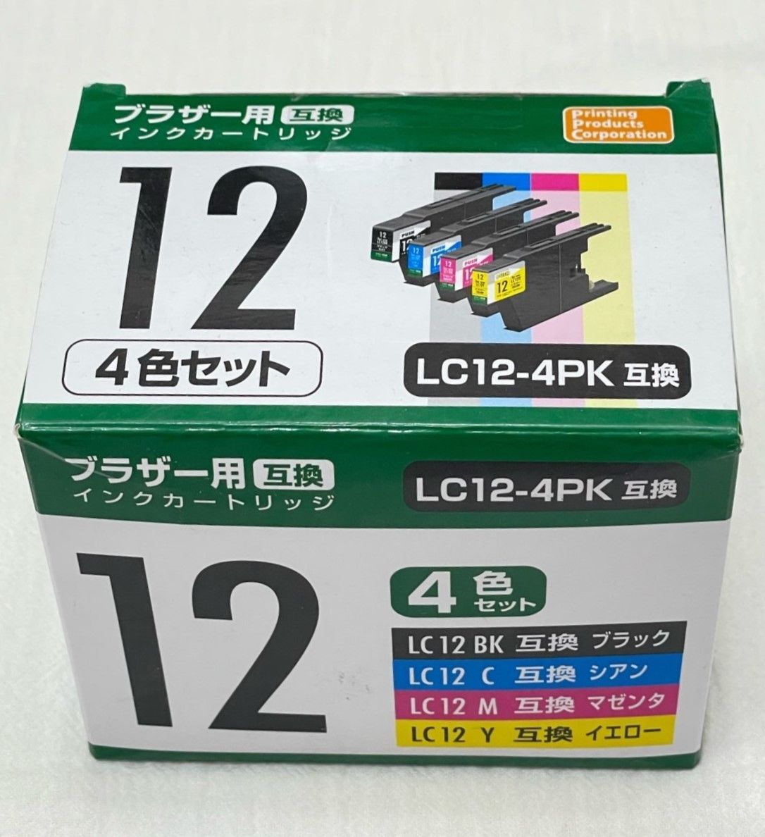 訳あり PPC ブラザー brother LC12-4PK互換 インクカートリッジ 3色