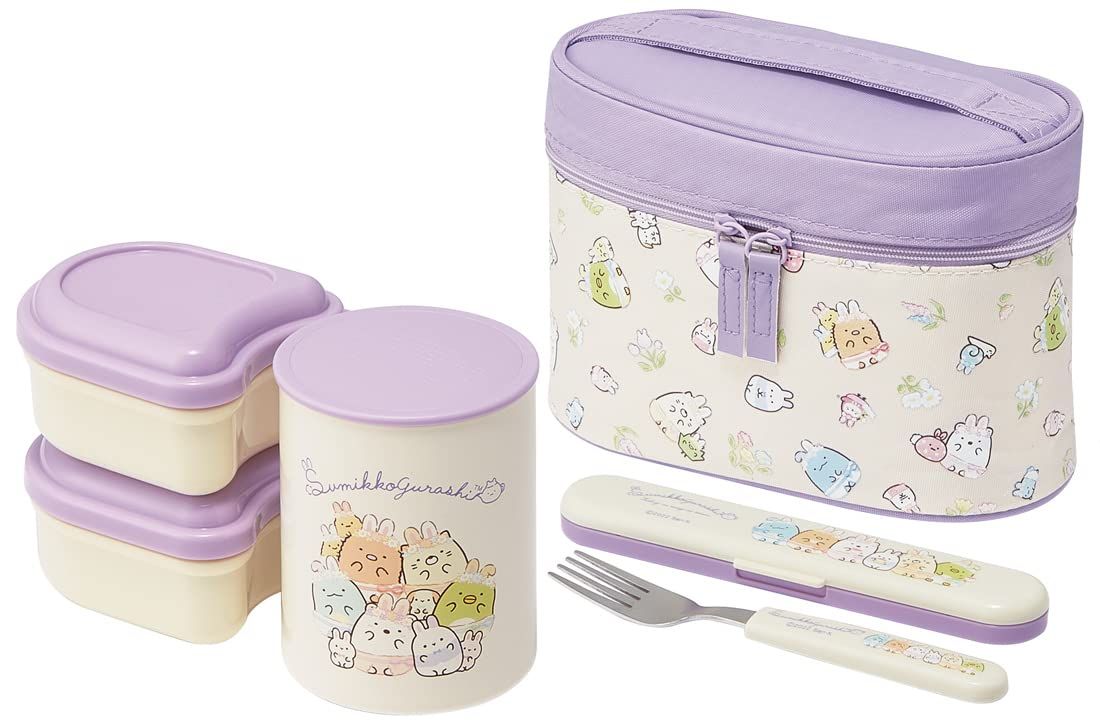 【特価商品】すみっコぐらし ランチジャー うさぎのおにわ 保温弁当箱 サンリオ 抗菌 560ml スケーター(Skater) KCLJC6AG-A