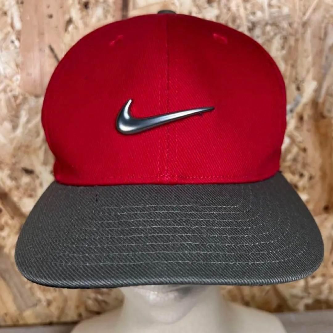 90 s NIKE ナイキ タイガーウッズ メタル スウオッシュキャップCAP