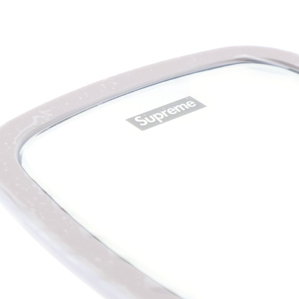 Supreme ホワイトミラー SUPREME (シュプリーム) 18AW Hand Mirror ロゴプリントハンド
