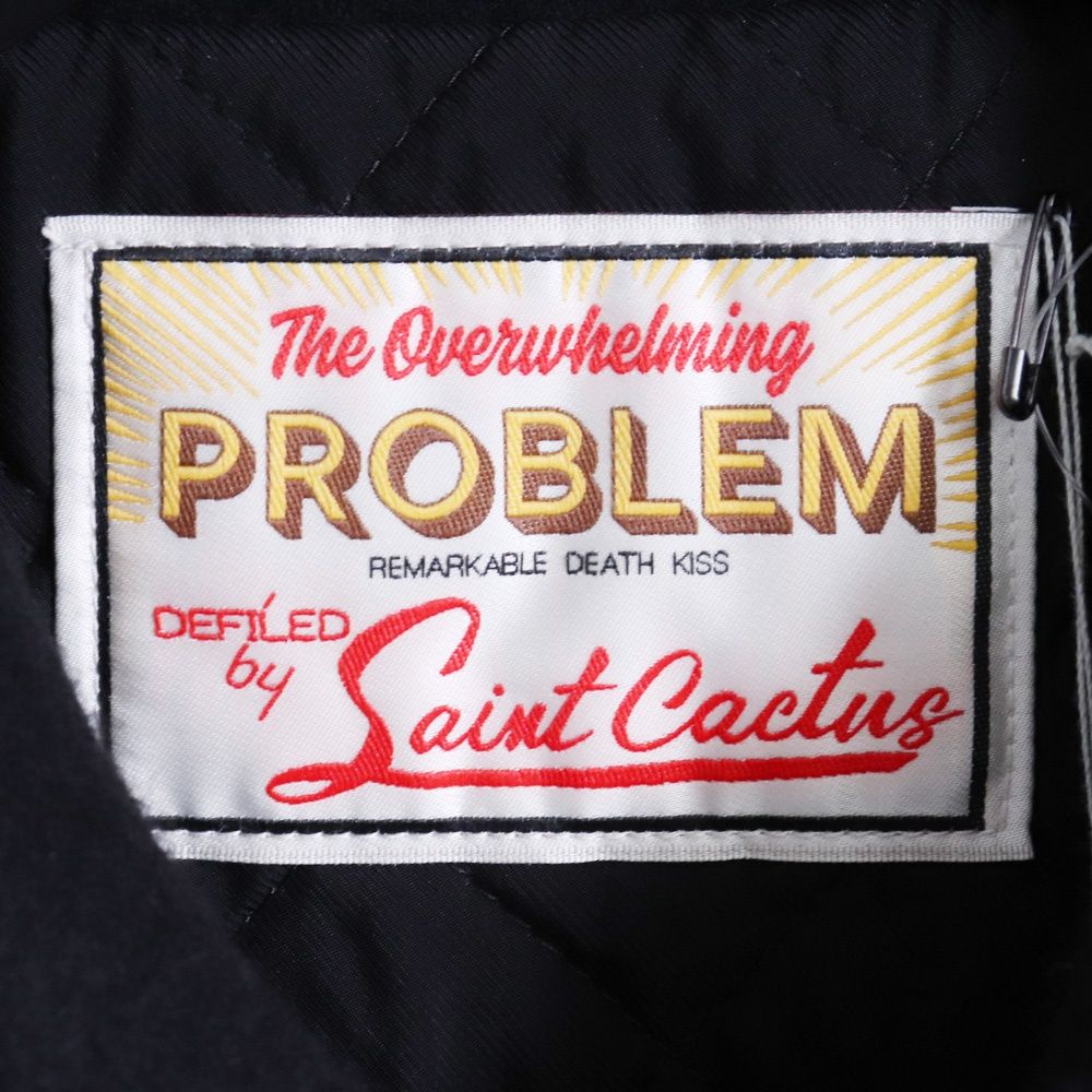 未使用 SAINT MICHAEL CP VARSITY JKT LMA Mサイズ ブラック SM-YS1