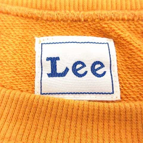リー LEE トレーナー スウェット ロゴプリント長袖 M 黄色