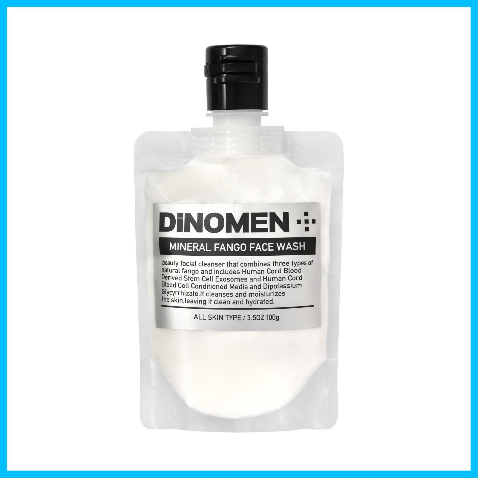 【在庫セール】皮脂 乾燥 メンズ 洗顔 100g フェイスウォッシュ ミネラルファンゴ DiNOMEN