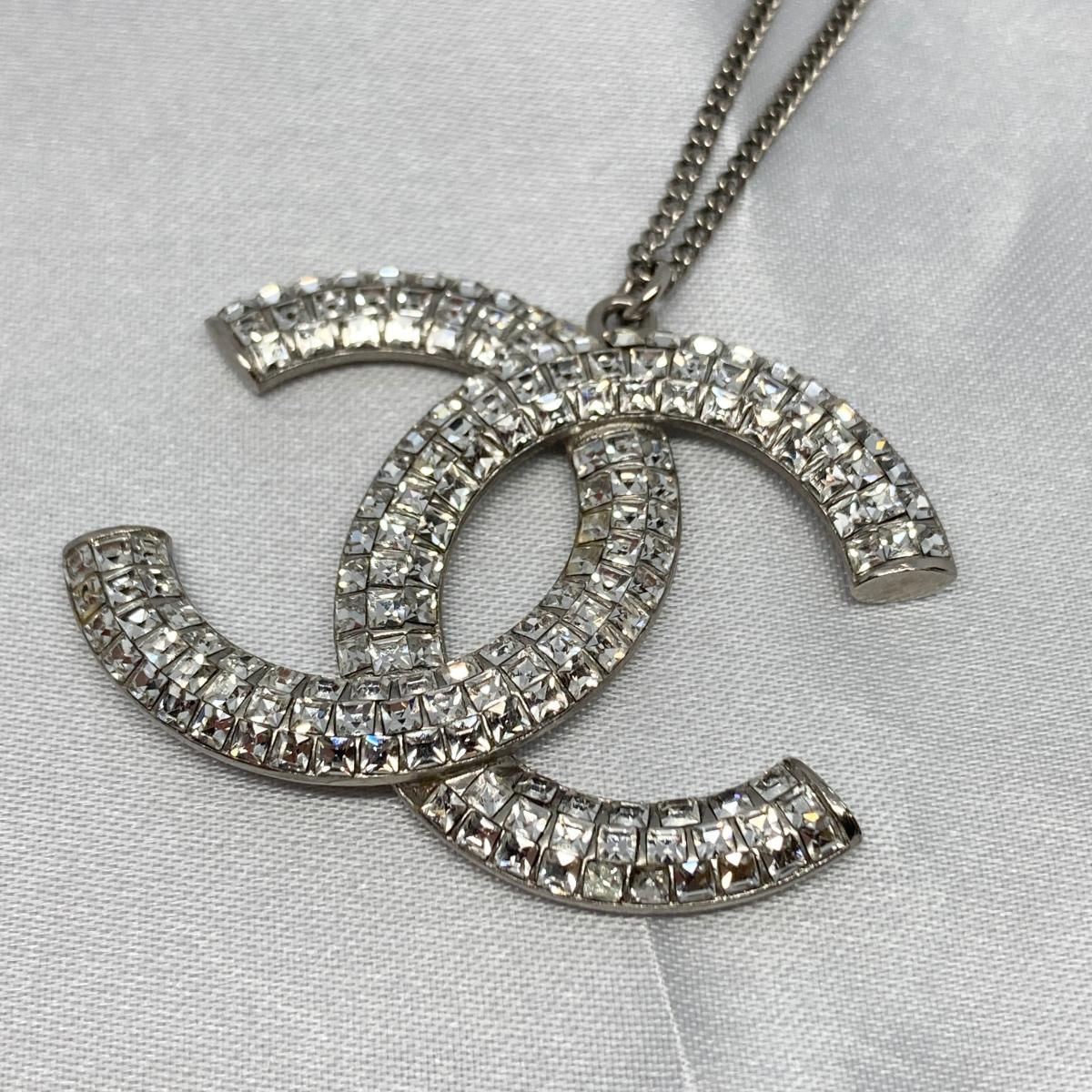 中古】 CHANEL （シャネル） B16S ココマーク ラインストーン 