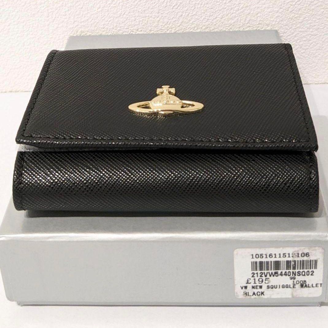 新品 未使用】 Vivienne Westwood 折り財布 レザー ブラック 黒 - メルカリ