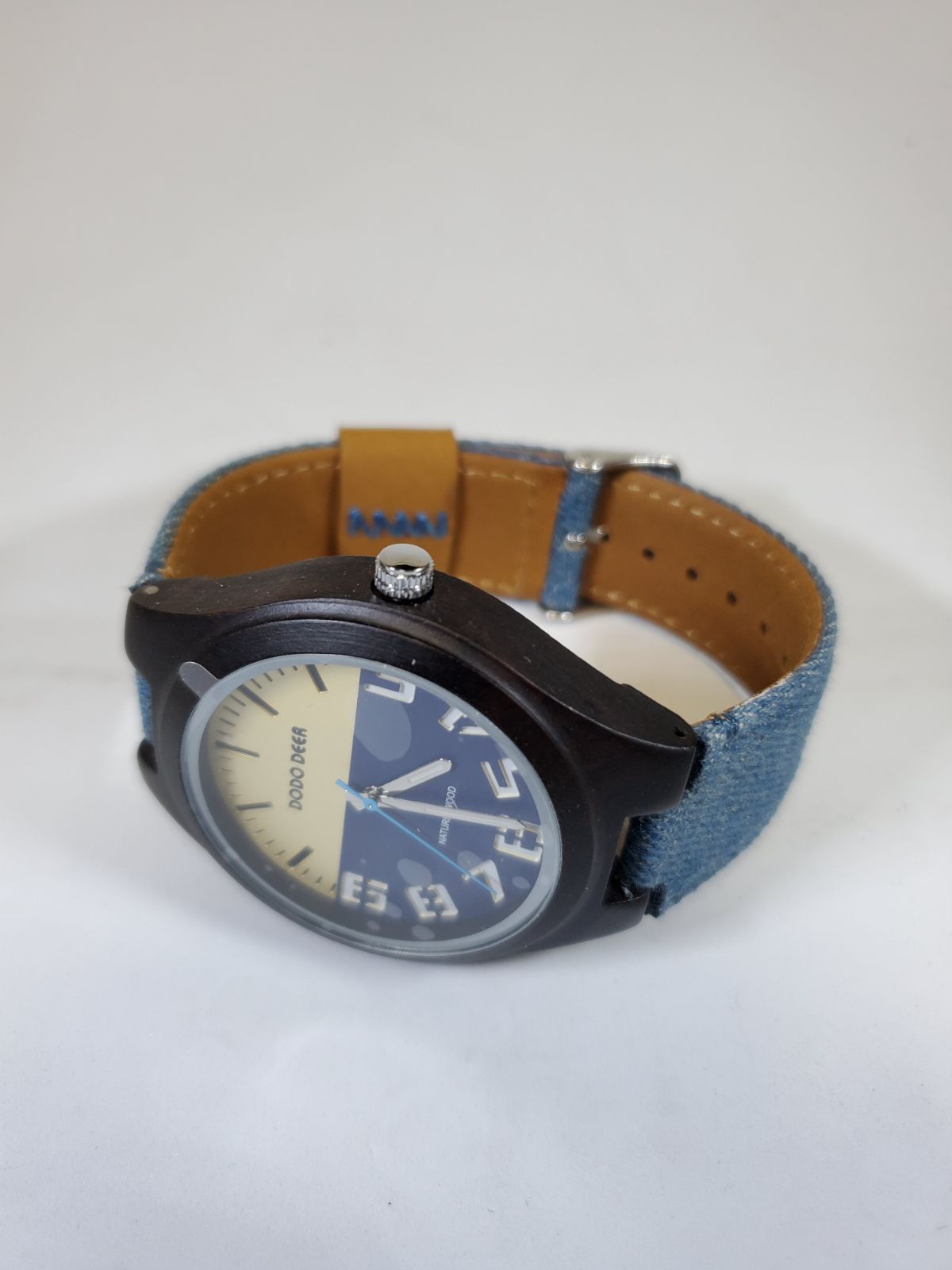 DODO DEER ペアウォッチ 木製腕時計 デニムストラップ クォーツ C17 