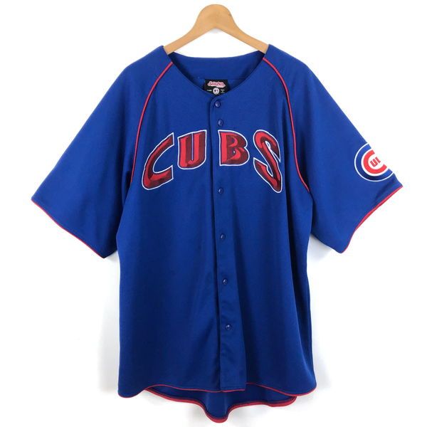 【古着】 Stichies ベースボールシャツ MLB シカゴ カブス ブルー系 メンズXL 【中古】 n052772