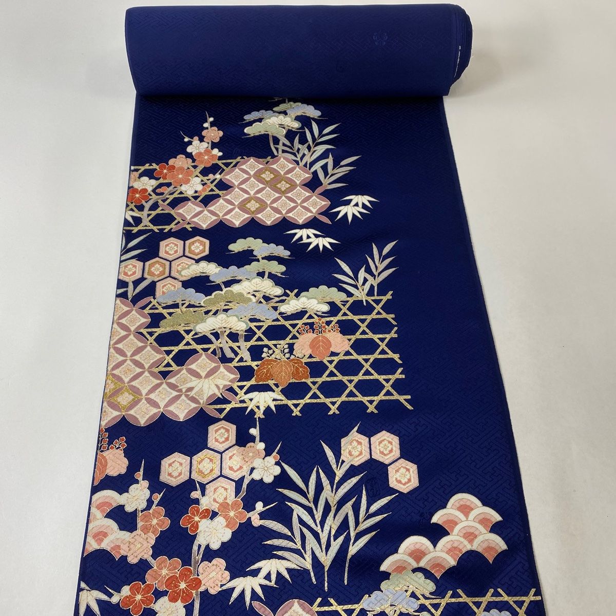 反物 名品 正絹 【中古】 