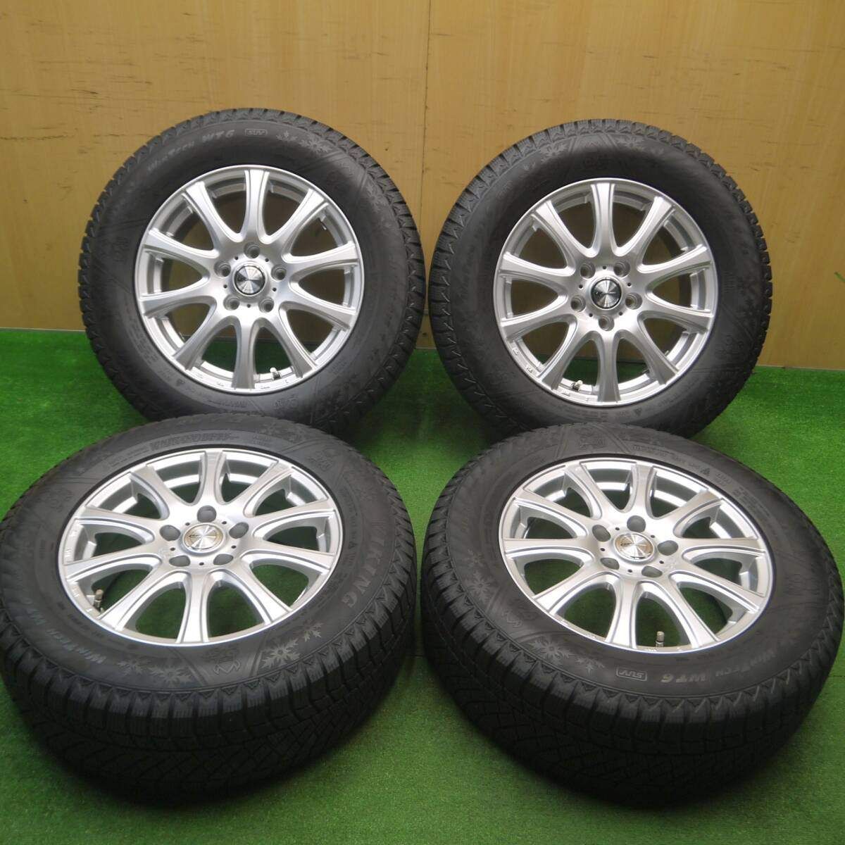 引取のみ215/65-16バリ溝スタッドレスwedsホイール付き