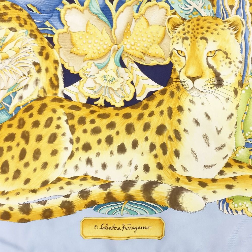 Salvatore Ferragamo フェラガモ ヒョウ柄 アニマル 大判