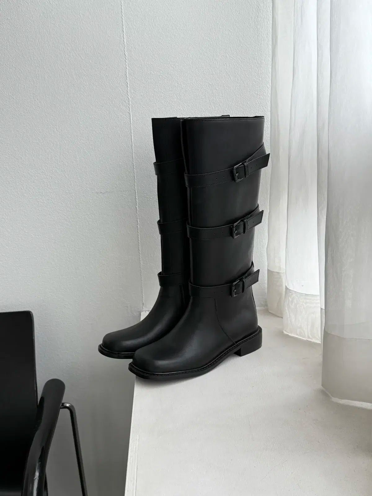 バックルブーツ ユニークロングブーツ