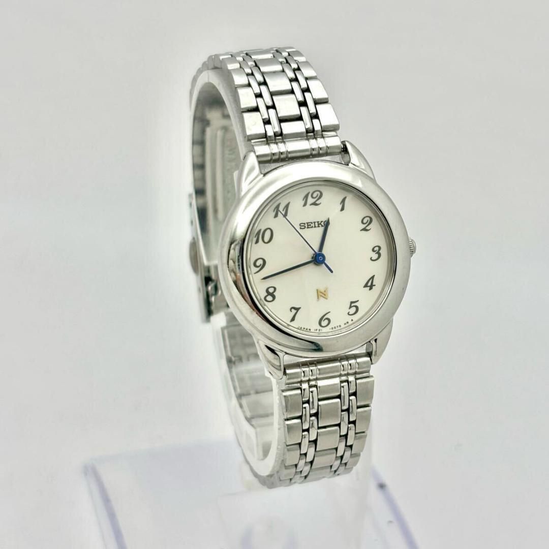 【希少品　美品　新品電池】10027 SEIKO　NOIE　レディース腕時計　銀 新品電池】 SEIKO NOIE ノイエ レディース 腕時計 シルバー ドレス