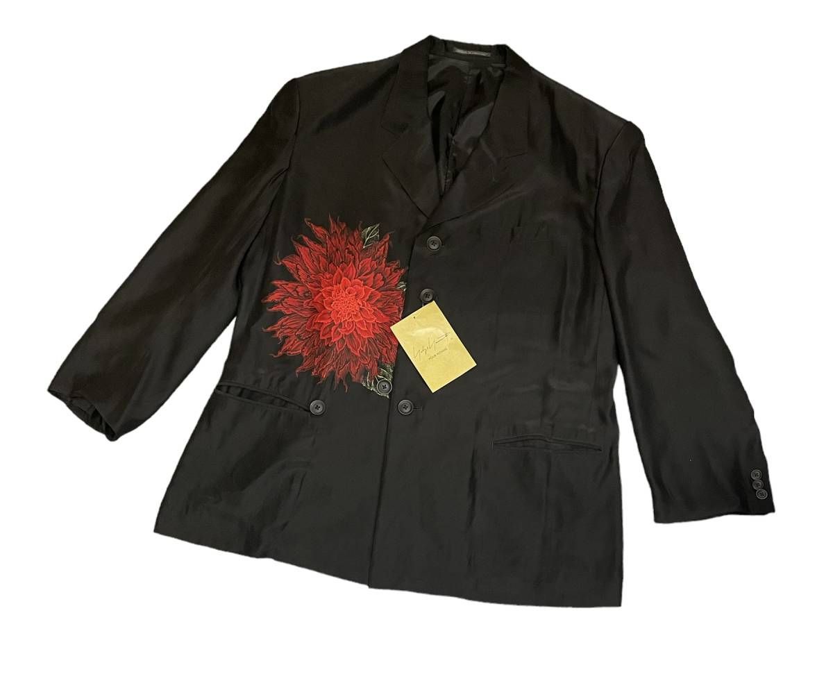 yohji yamamoto 22SS ダリア シルク テーラードジャケット