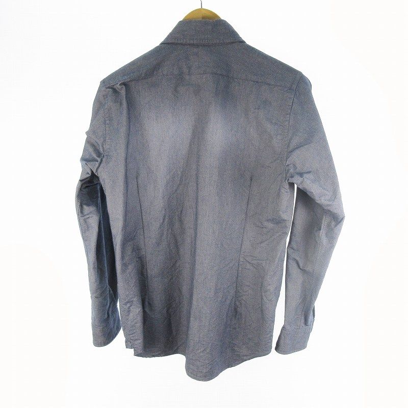 来店をご期待! ナイジェルケーボン NIGEL CABOURN BRITISH OFFICERS SHIRT ブリティッシュ オフィサーズ 長袖 シャツ 8048-00-10000 紺 ネイビー インディゴ 48 日本全国無料配達!