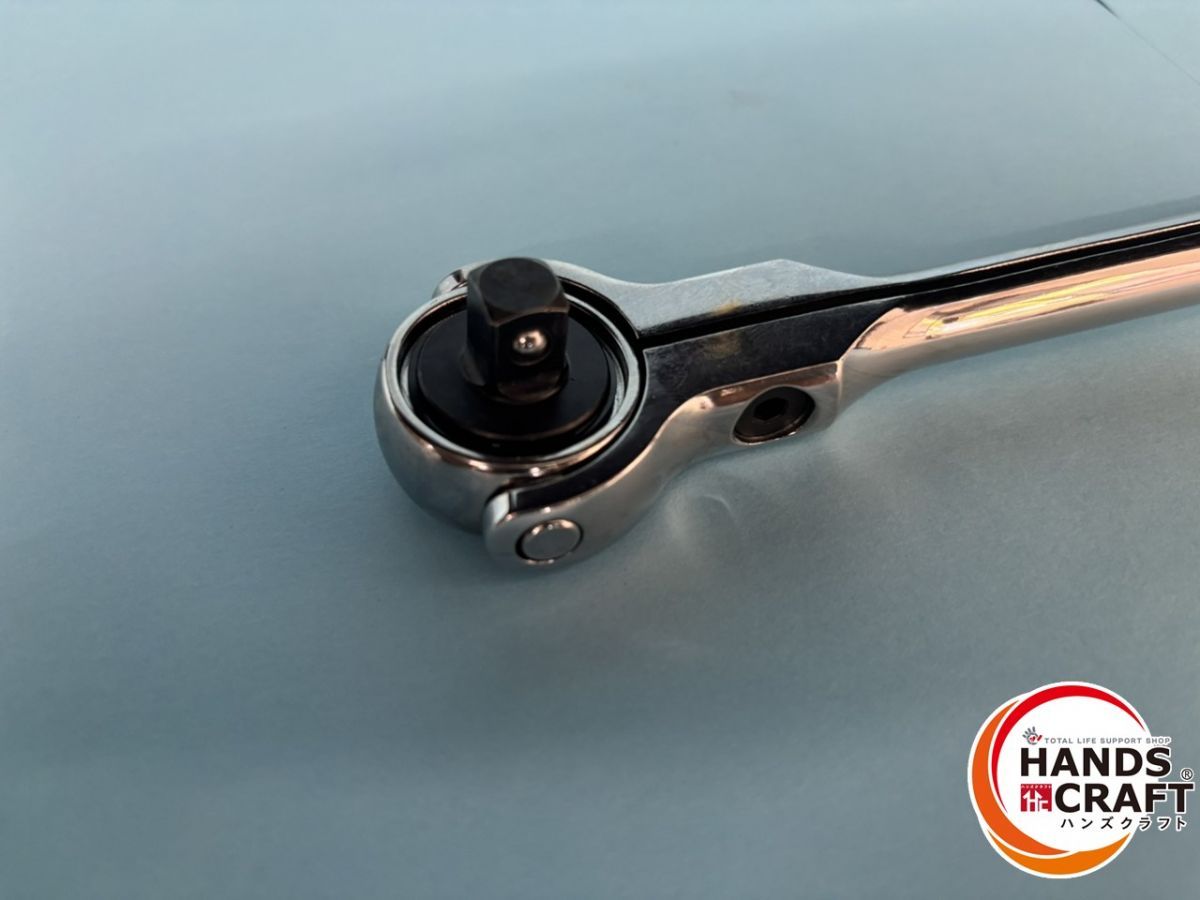 ♭ 品 Snap-on スイベルラチェットハンドル FHNFD100 3 8 ハイビジイエロー スナップオン 熊本けやき通り店