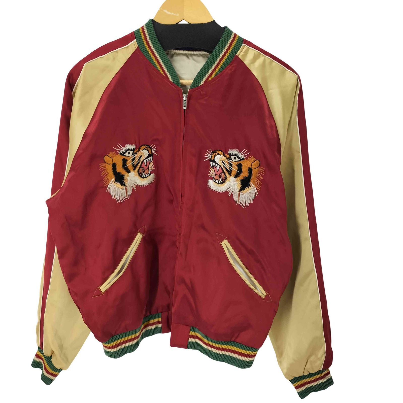 TAILOR TOYO リバーシブル　スカジャン 虎と鷹の刺繍 TAILOR TOYO】【虎】【鷹】【アウター】テーラー東洋