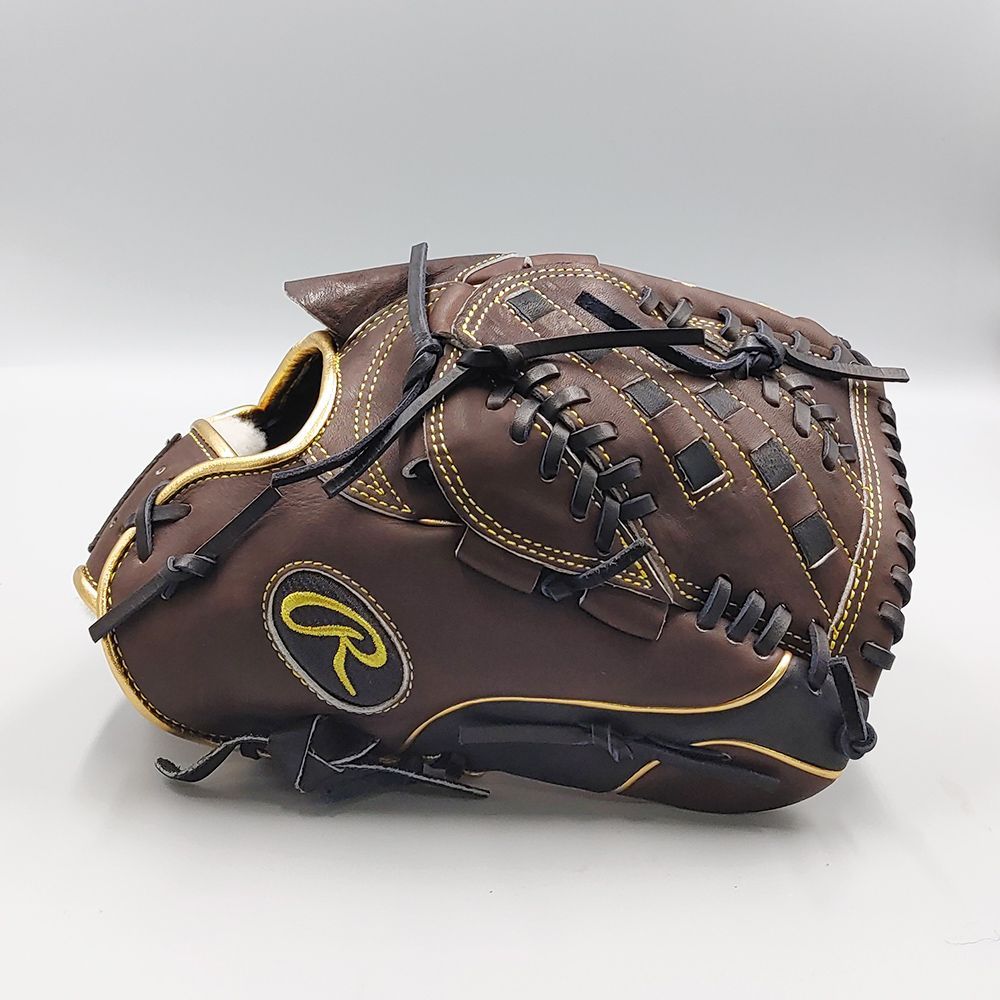 ミズノプロ軟式キャッチャーミット(キャメル)専用バッグ付き(汚れあり