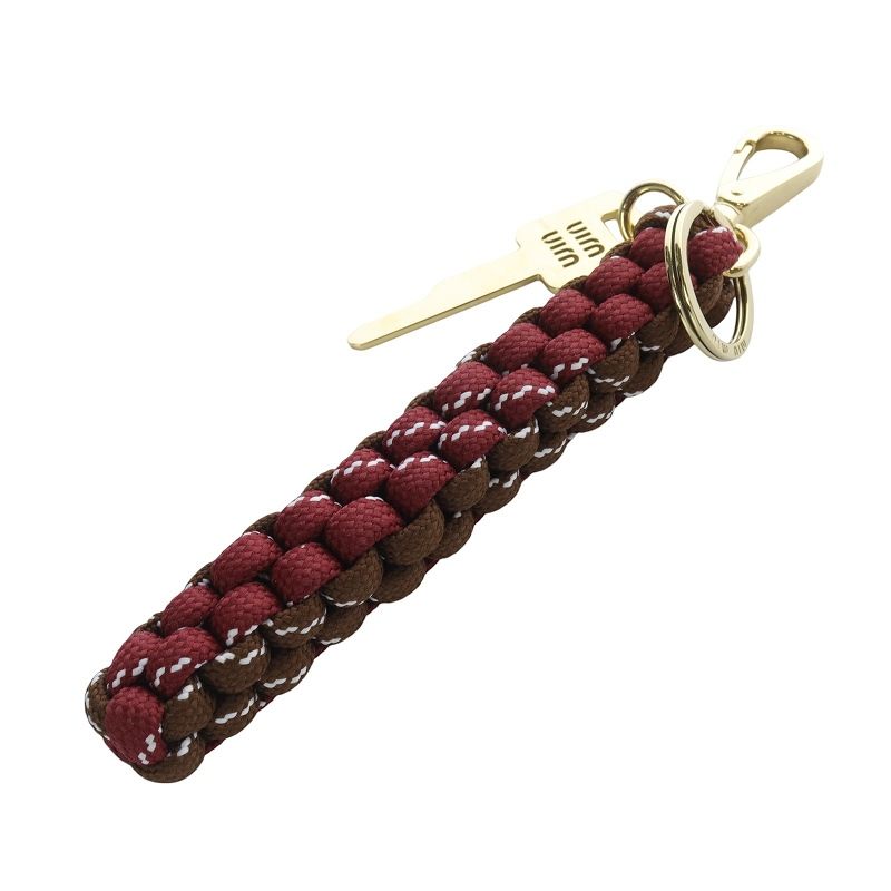 MIU MIU - ミュウミュウ コードナイロン トリックバ ッグチャーム 赤 ゴールド色 ミュウミュウ コードナイロン トリックバ ッグチャーム