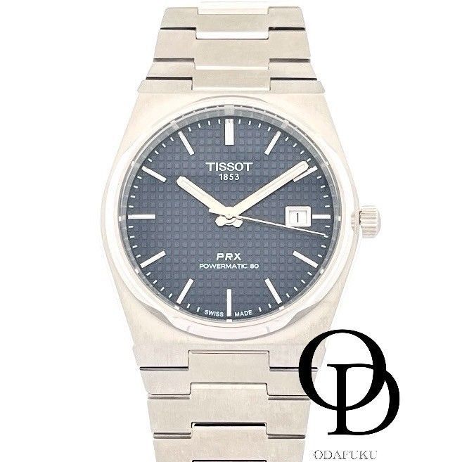 【ODAFUKU】【おだ福】【オダフク】【おだふく】 【未使用】 ティソ TISSOT ピーアールエックス パワーマティック80 PRX POWERMATIC80 T137.407.11.041.00 PRX ブルー Blue  メーカー箱 メーカー保証書