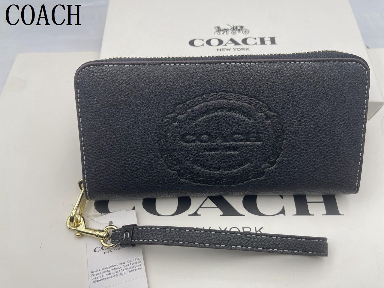 コーチ COACH 長財布 財布 シグネチャー アコーディオンラウンドジップウォレット新品 未使用 贈り物CN353 343  E20