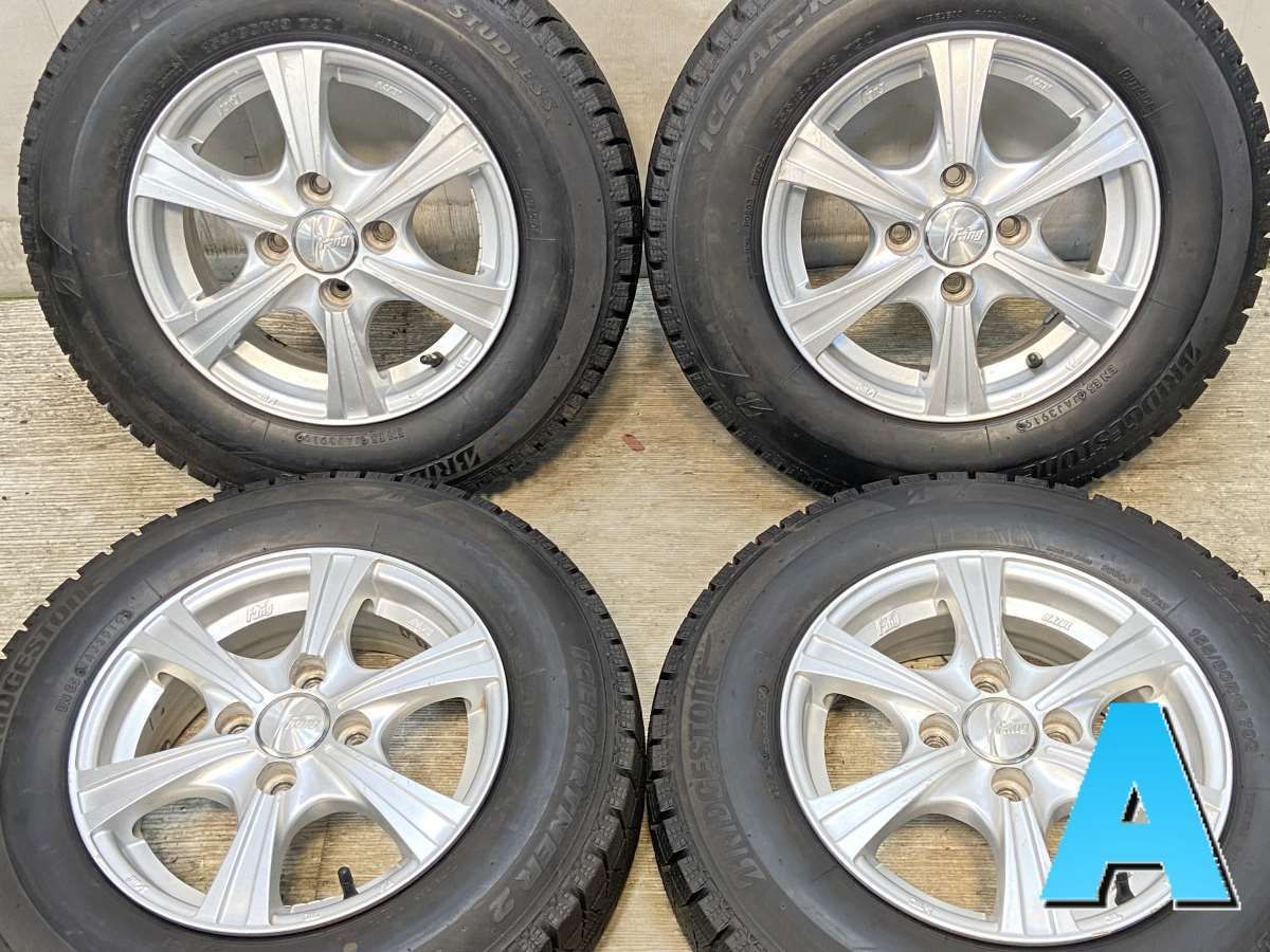 155 80R13 ブリヂストン アイスパートナー2 Fang 13x5.0 36 100-4穴 タイヤ スタッドレスタイヤ ホイールセット 4本セット w13251003956