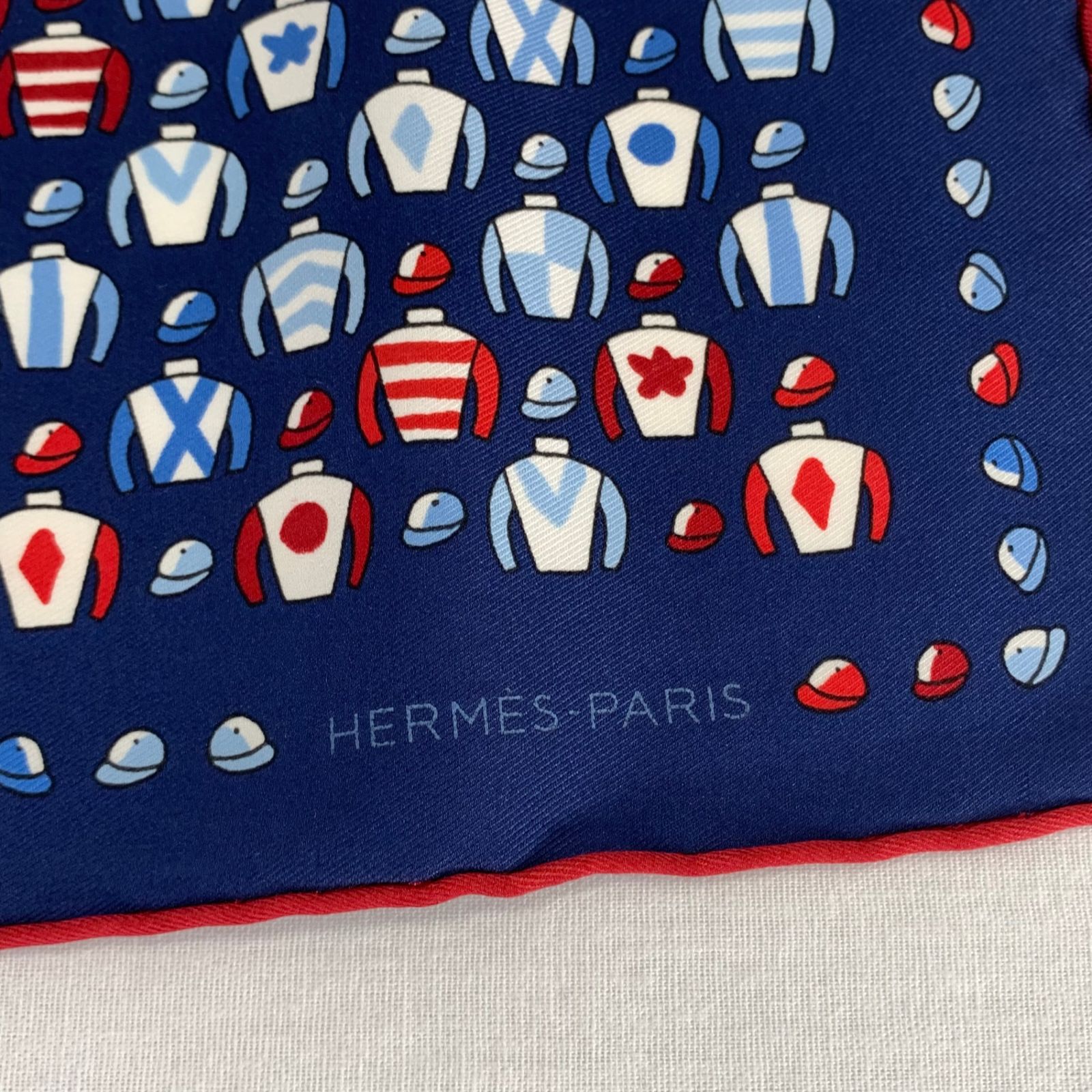 HERMES エルメス ポケットチーフ スカーフ トック・エ・カザック