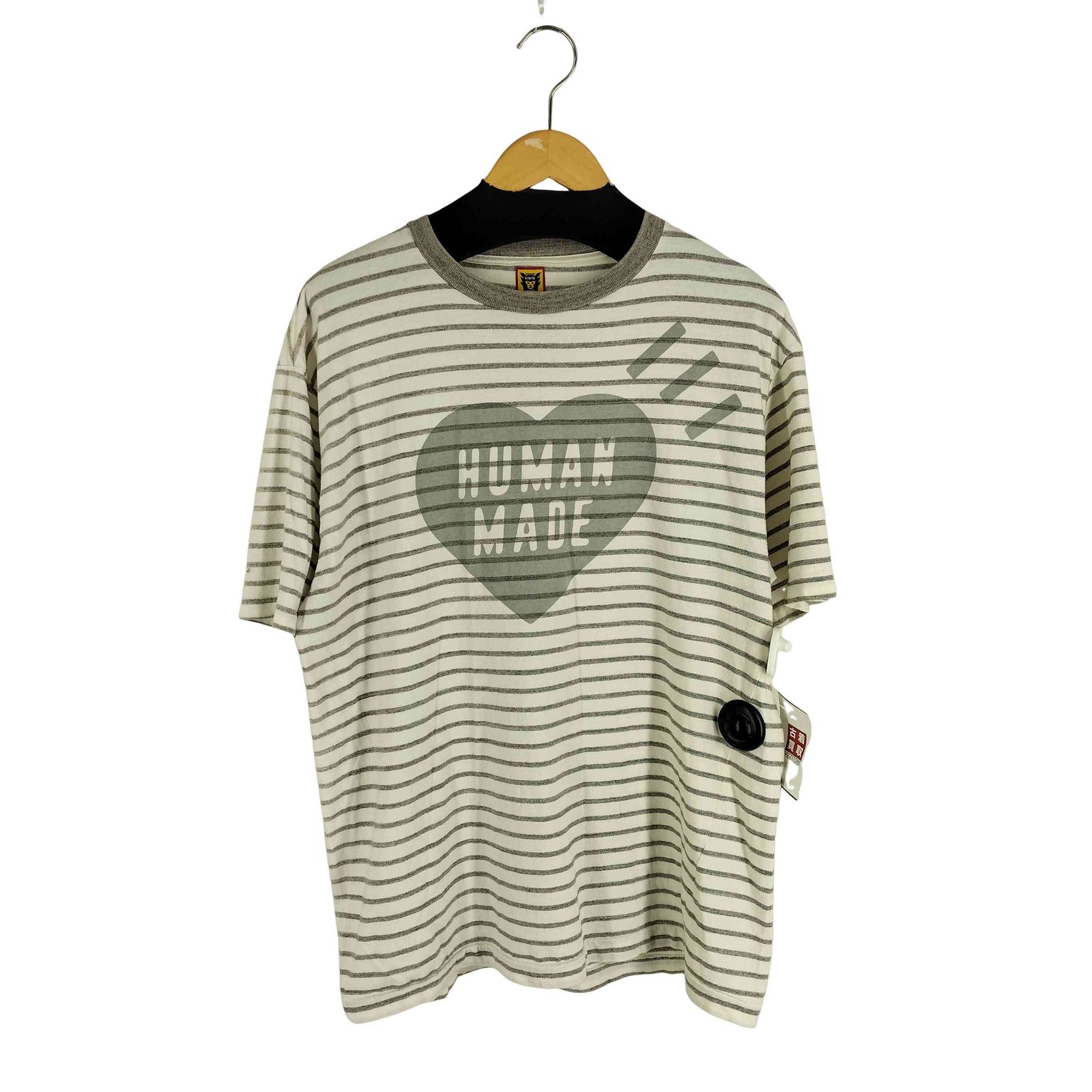 ヒューマンメイド HUMAN MADE BORDER S/S TEE ハートマーク メンズ JPN：XXL 