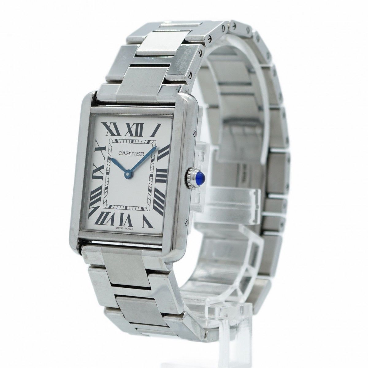5wwm0004 カルティエ タンク W5200014 シルバー文字盤 腕時計 レディース